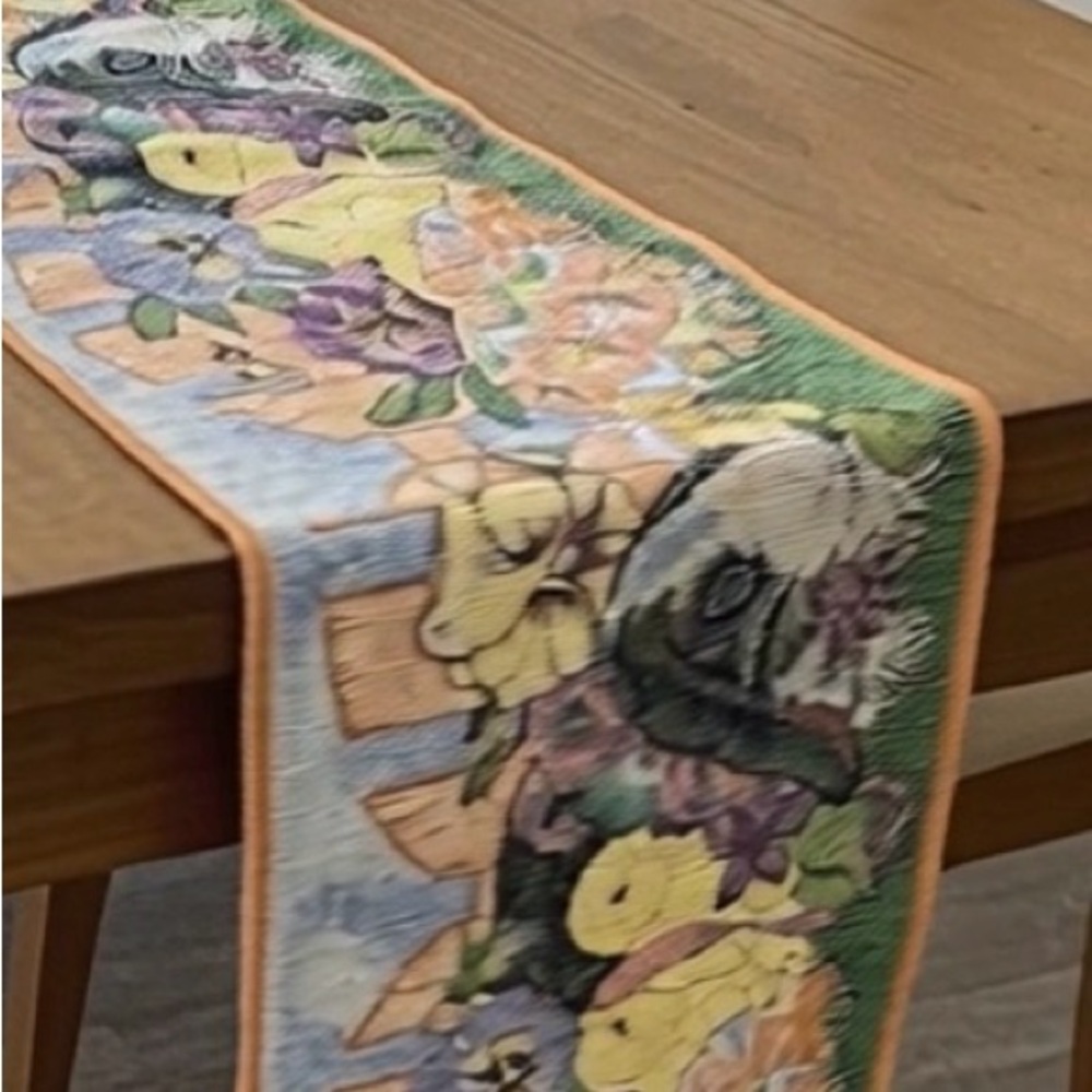 Spring Tapestry Table Runner Lillian Vernon